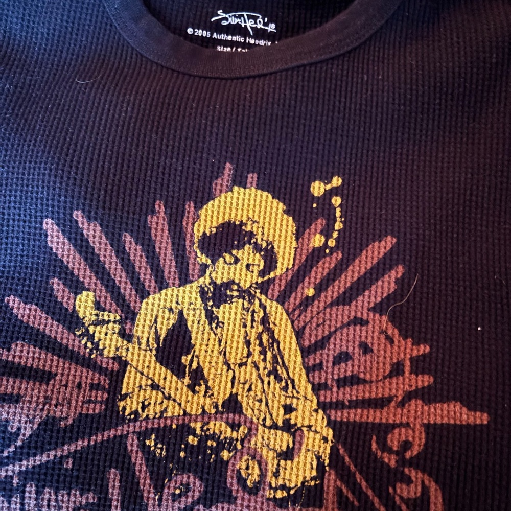 Jimmi Hendrix Graphic Black Thermal Jersey
